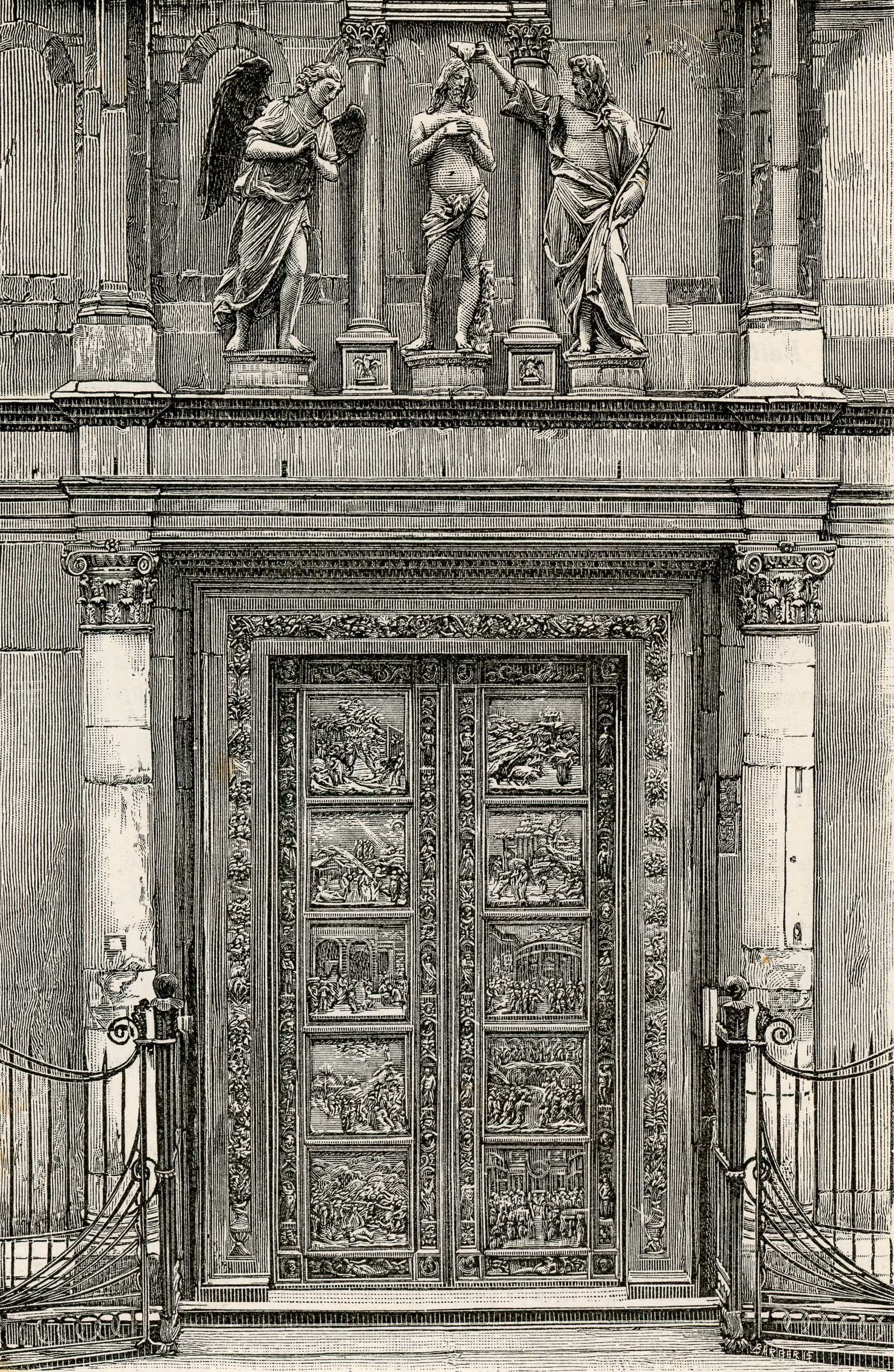 La Porta del Paradiso di Lorenzo Ghiberti al battistero